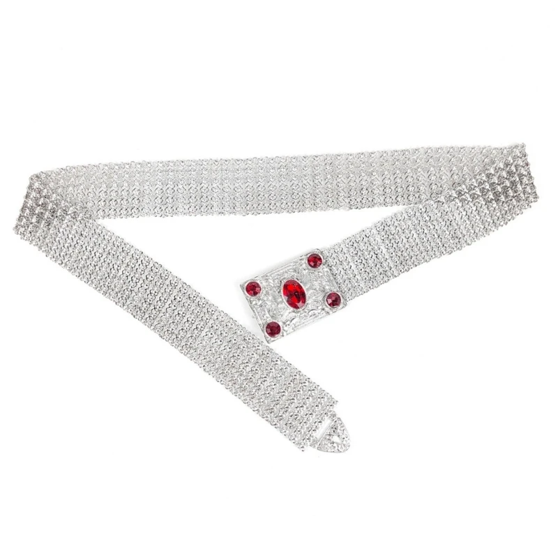 

Rock and Roll Waist Belts for Jeans Pants Heavy Rhinestones Buckle Belt