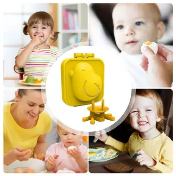 Creative DIY Chick Boiled Egg Model Shell-less Eggs Storage Cute Chicken Shape Boiled Egg Mold For Refrigerator Kitchen Gadget 3