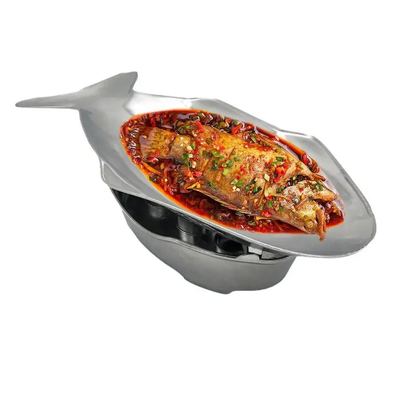 

Набор тарелок в форме рыбы, большая сервировочная тарелка в форме рыбы с духовкой, Сервировочная тарелка для рыбы для духовки, барбекю, кемпинга в помещении