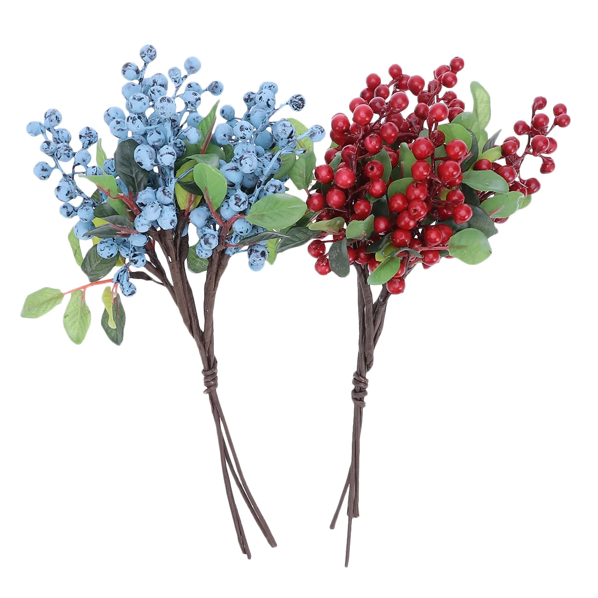 

Berry Berries Artificial Stems Artificial Branches Fake Blueberry Picks Branches Flower Holly Decor Red Faux Fruit Christmas