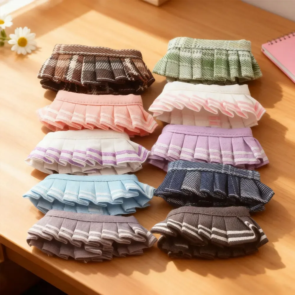 For Labubu Clothing Accessories 4.0 Pin for Love Series T-shirt Pleated Skirt for Labubu V4 Clothes Outfit Accessories 4