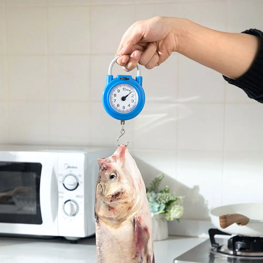 10KG 디지털 전자 걸이형 후크 저울, 낚시 저울, 휴대용 여행용 수하물 무게 측정 저울, 주방 도구