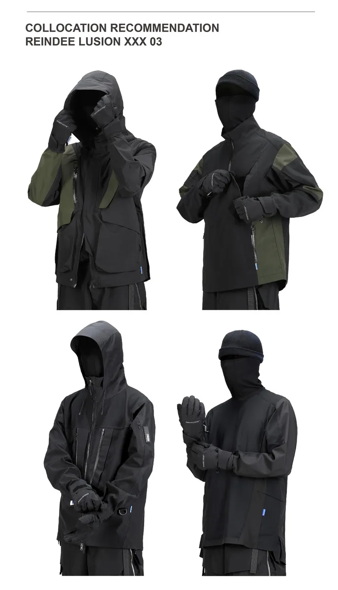 Reindee Lusion 22FW 3M Thinsulate warm gloves 3d bending design waterproof techwear gorpcore outdoor