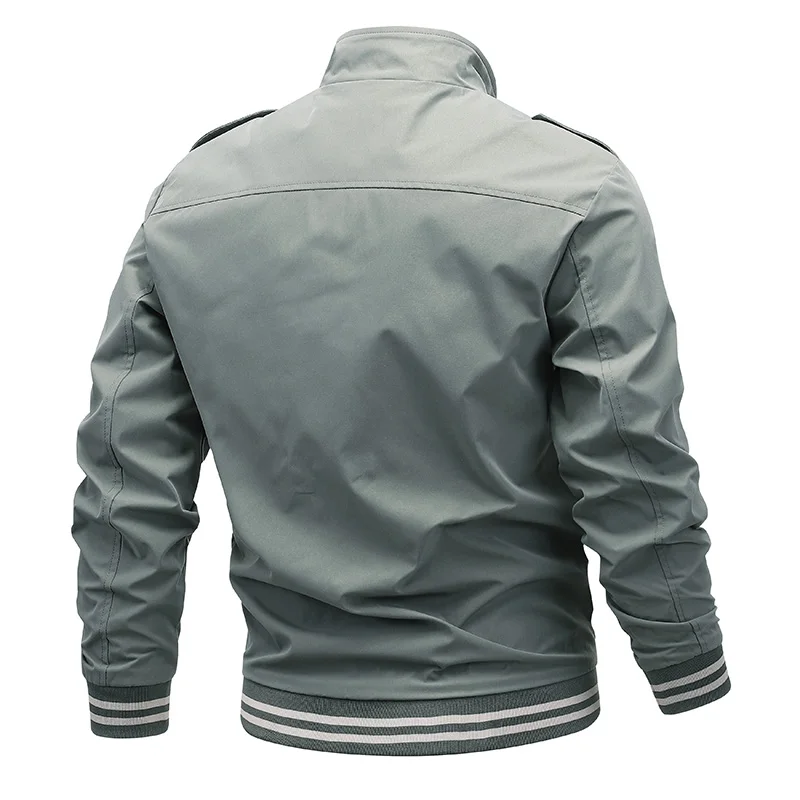 Spring & Autumn Men's Luxury Jacket High Street Business Casual School Uniform Jacket Men's Outerwear Fashion Trend M-5XL