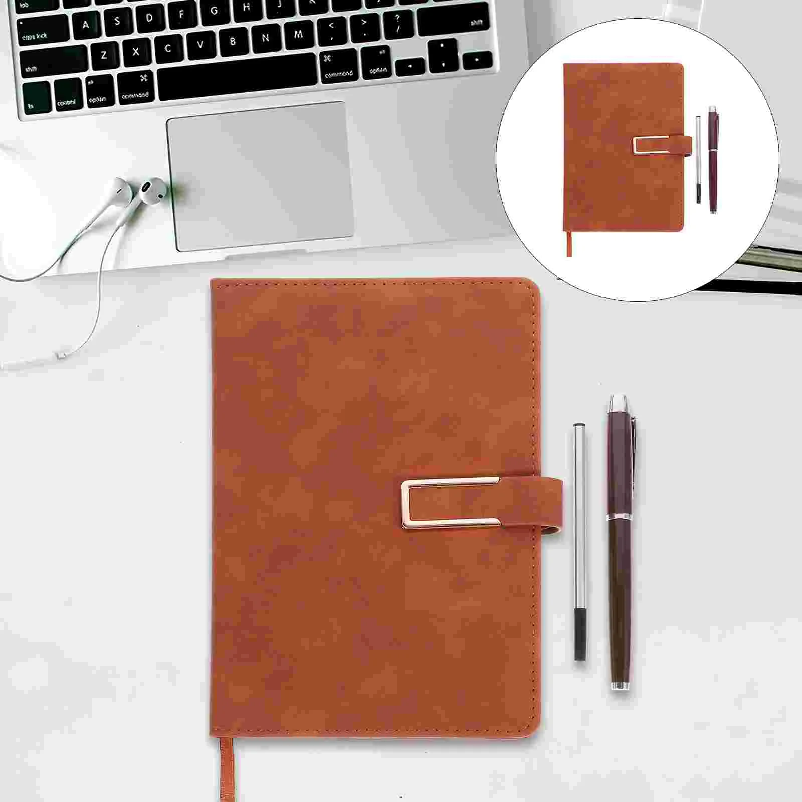 

1 Set of Schedule Planner Notepad Planning Notebook Vintage Notepad Retro Recording Notebook Pen Set