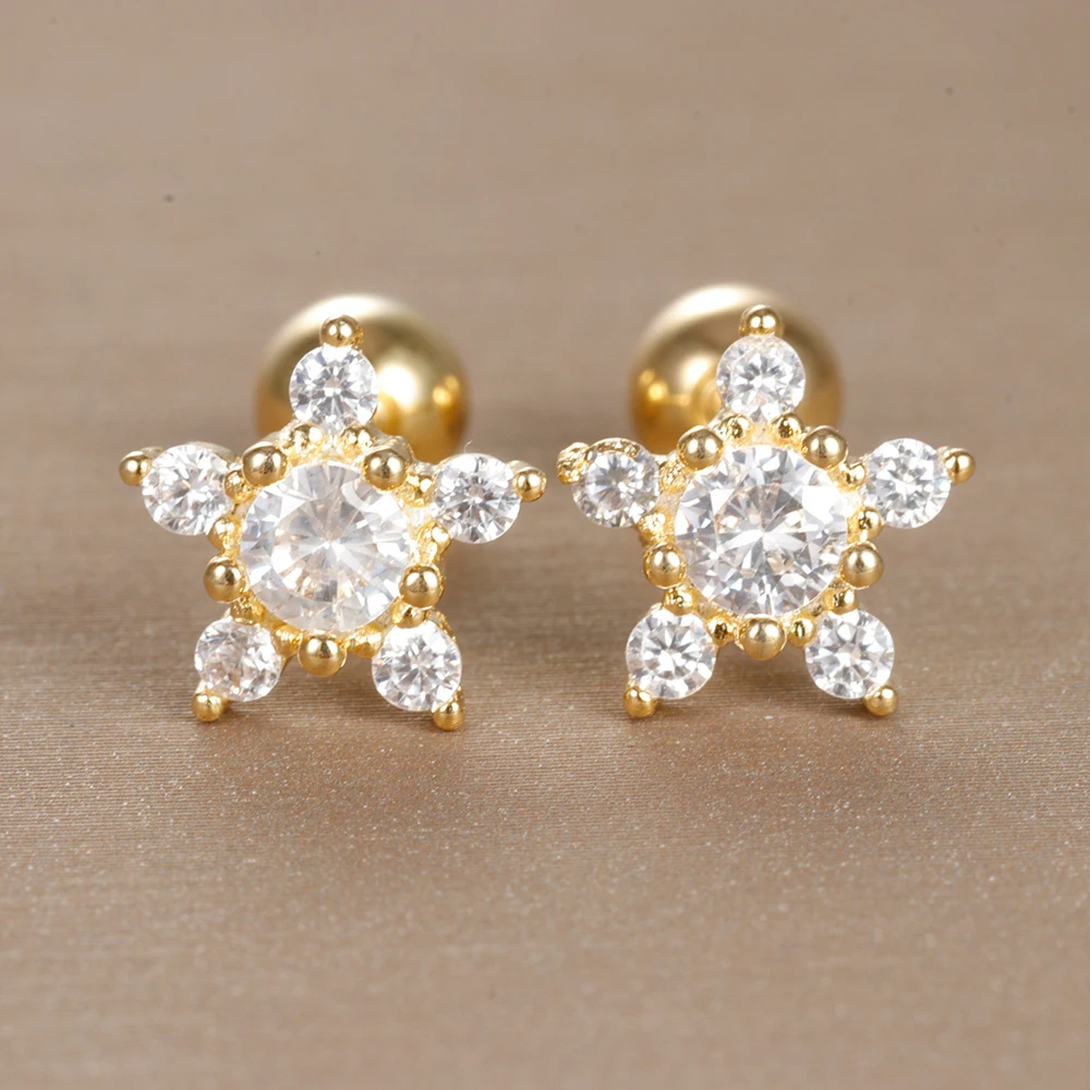 Boucles D'oreilles Longues Vintage – Couleur Or, Cristal Type Diamant, état Impeccable
