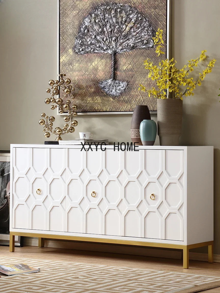 

Шкафы-серванты в стиле постмодерн, белые шкафы для фойе, минималистичные шкафы для хранения, неоклассические Резные Декоративные