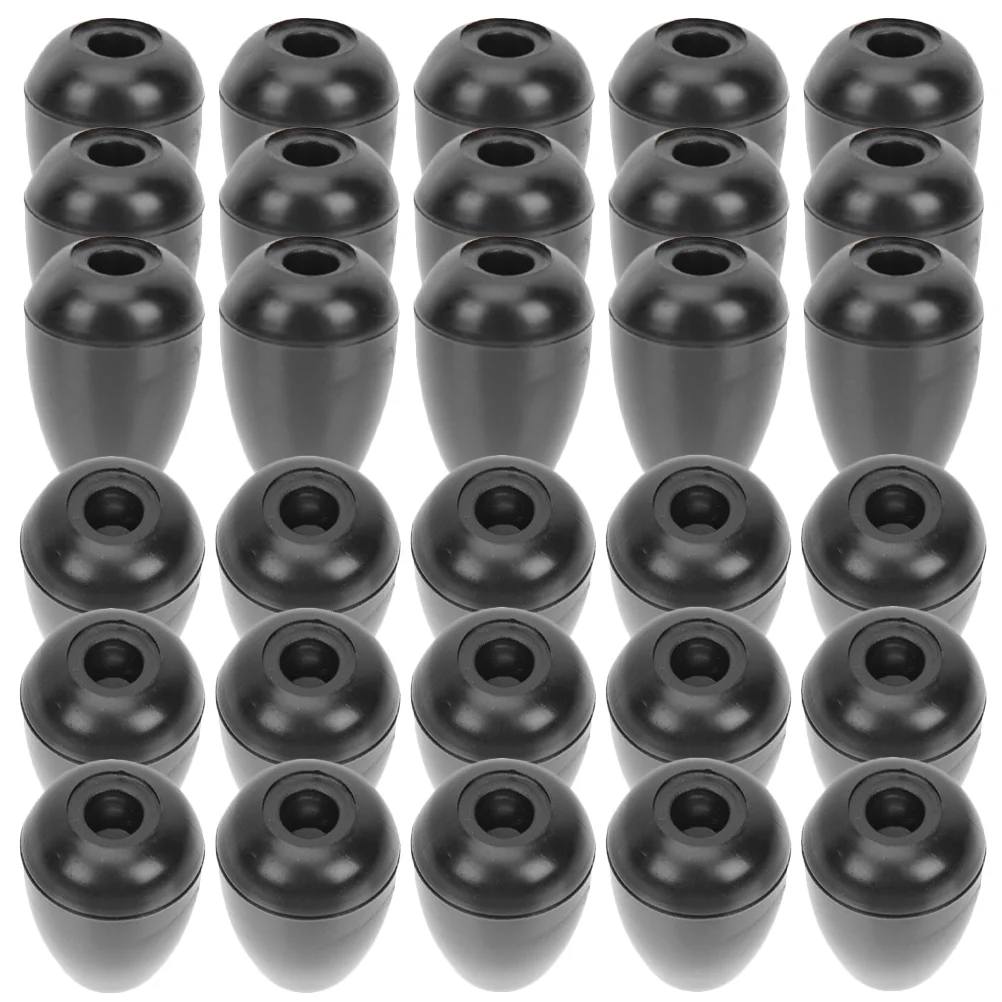 15 Pcs Black Stethoscope Earplugs Silicone Earbuds Soft Sealing Ear Tips Replacement Stethoscope Accessories Health
