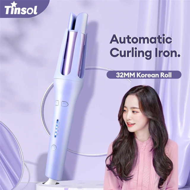 2 in 1 Automatic Hair Curler 32MM Auto Rotating Ceramic Hair Roller Professional Curling Iron Curling Wand Hair Waver 1