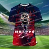 Latest Mbappé 3D Printed Fans Men's T-shirt Short Sleeve Daily Fashion Casual Commemorative T-shirt Top 2
