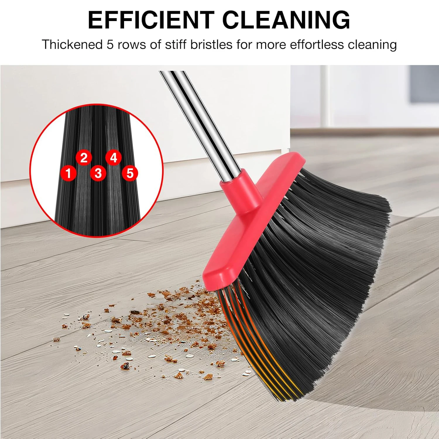 Juego Combinado De Coba Con Recogedor De Gran Tamaño Y Con Mango Largo Vertical Adecuado Para Cocina De Garaje Interior Y Exterior - AliExprs