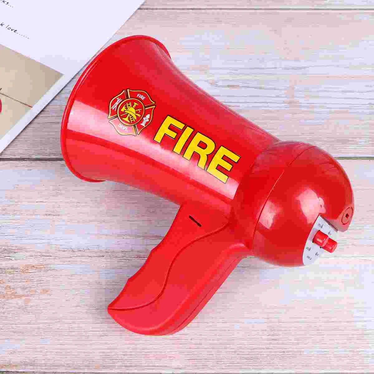 Volume Control Megaphone Kids Toy Sound Quality Abs Fire Fighter Cosplay Mini Bullhorn Souvenirs Team Sports Durable