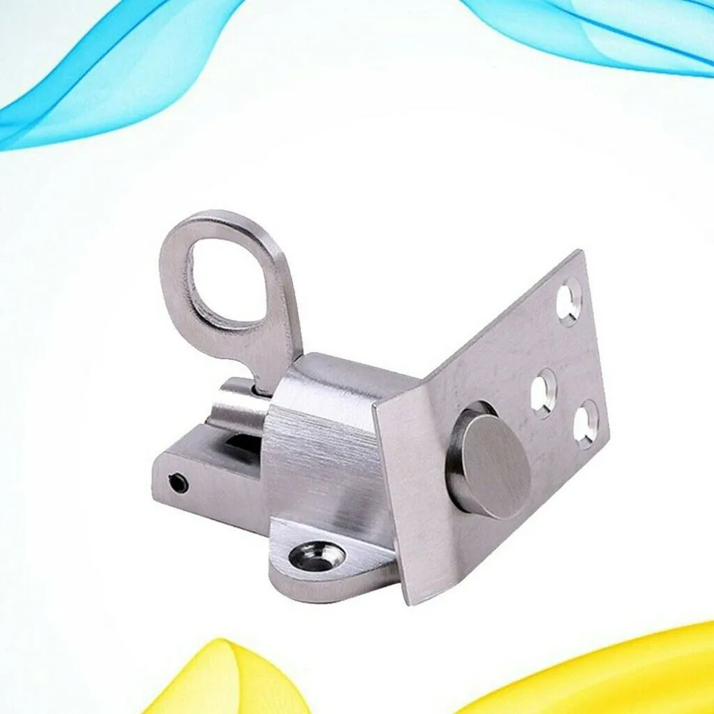 

Bolt Lock Door Lock Rustproof Self-closing Silver Simple Spring Spring Latch Thickened Wear-resistant Automatic