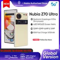 Nubia Z70 Ultra Smartphone 5G Snapdragon 8 Elite 6.85 144Hz OLED Screen 6150 mAh Battery 64MP Camera Android 15 NFC IP68 & 69 Gl 1