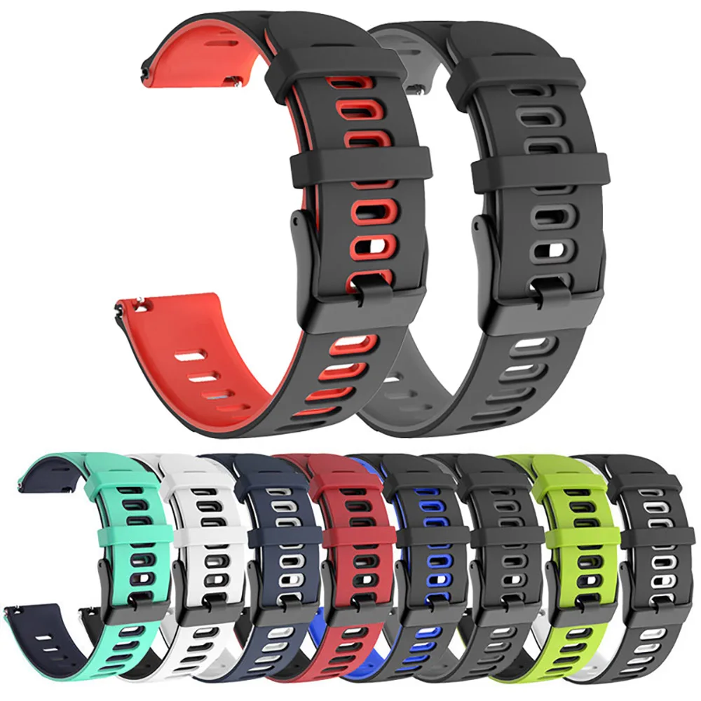 Sports Silicone Band for Smartwatches - 22mm Bracelet Strap