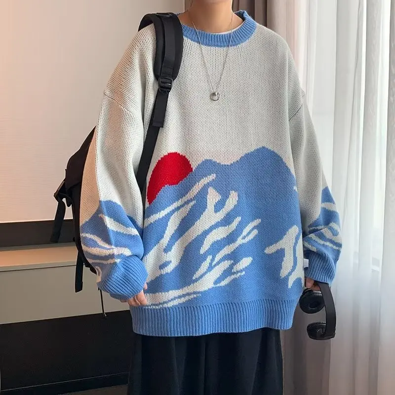 

Zongke Harajuku Fashion Knitted Sweater for Men Sweaters Autumn Men's Clothing Free Shipping Pullovers Korean Clothes 2023 New