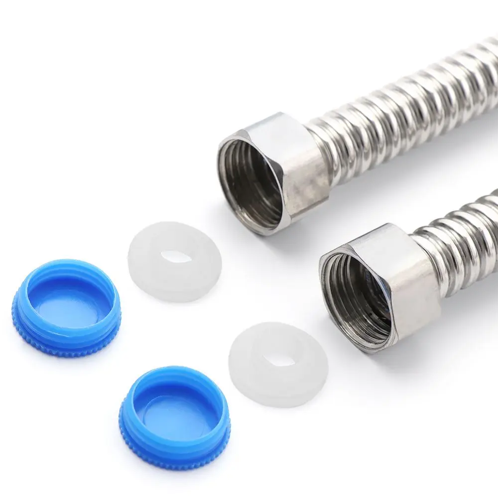Plumbing Supply Hose 10/30/40/50/60cm Bathroom Faucet Toilet Hose Stainless Steel Corrugated Pipe
