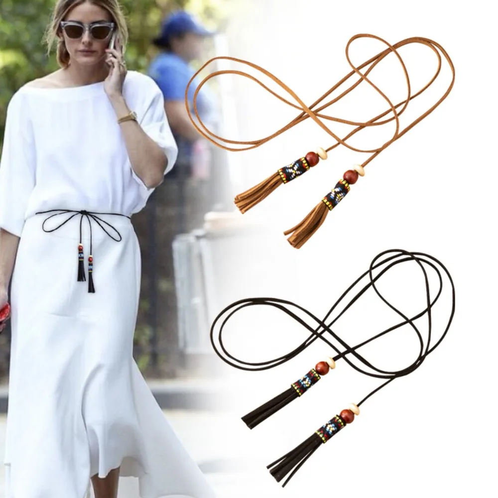 

Аксессуары для стайлинга, ремень для платья, новый дизайнерский тонкий пояс в богемном стиле