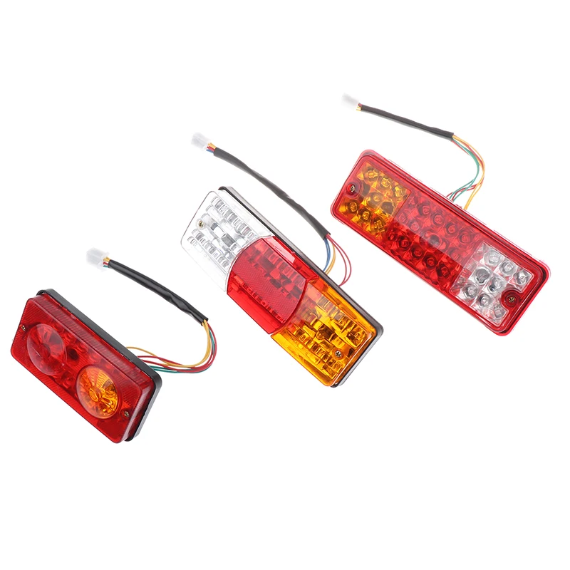 

Universal Car With Turn Signal Reverse Brake Warning Tail Light Stop Signal Lamps 200*70mm 3 Color LED Rear Spoiler Light