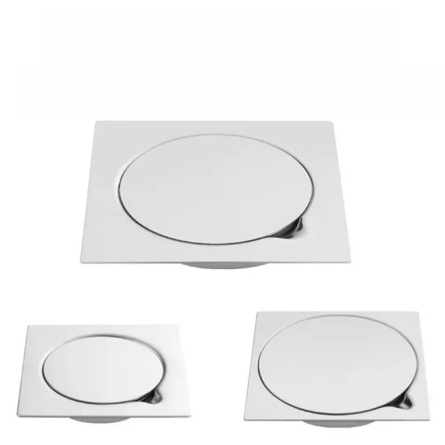 10x10 สแตนเลสทําความสะอาดพอร์ตกลิ่นท่อระบายน้ําชั้นที่มองไม่เห็นกลางแจ้งขนาดใหญ่ Displacement ท่อระบายน้ําชั้น 1