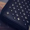 Famous Brand Luxury Pop Punk Rivets Long Women Vintage Multifunction Coin Pocket Purse Card Holder Female Clutch Wallets 5