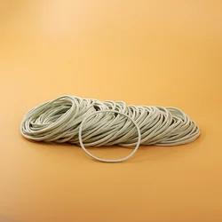 Durable White Rubber Bands - 100 Pack, 2 Diameter, Heat Resistant for School, Home, or Office Use (White - 100pcs)