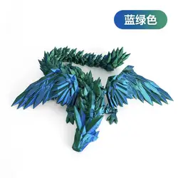 3D Printed Articulated Dragon Desk Ornament - Creative Fidget Toy Gift (2)