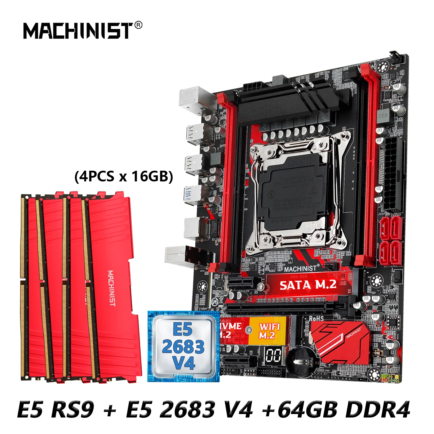 Kit Xeon X99 2680 V4 | Xeon E5 2683 V4 Kit | Kit Xeon V4 64gb | Combo ...