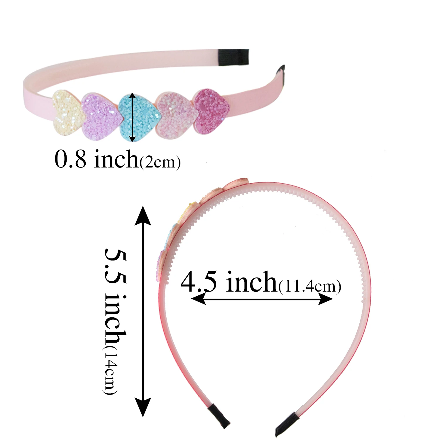 6pcs/set Cute Girls Headbands Glitter Star Headbands Girls Sparkly Heart Shaped Hairbands Children Kids Party Hair Accessories hair bands hair accessories hair headband accessories baby headband set