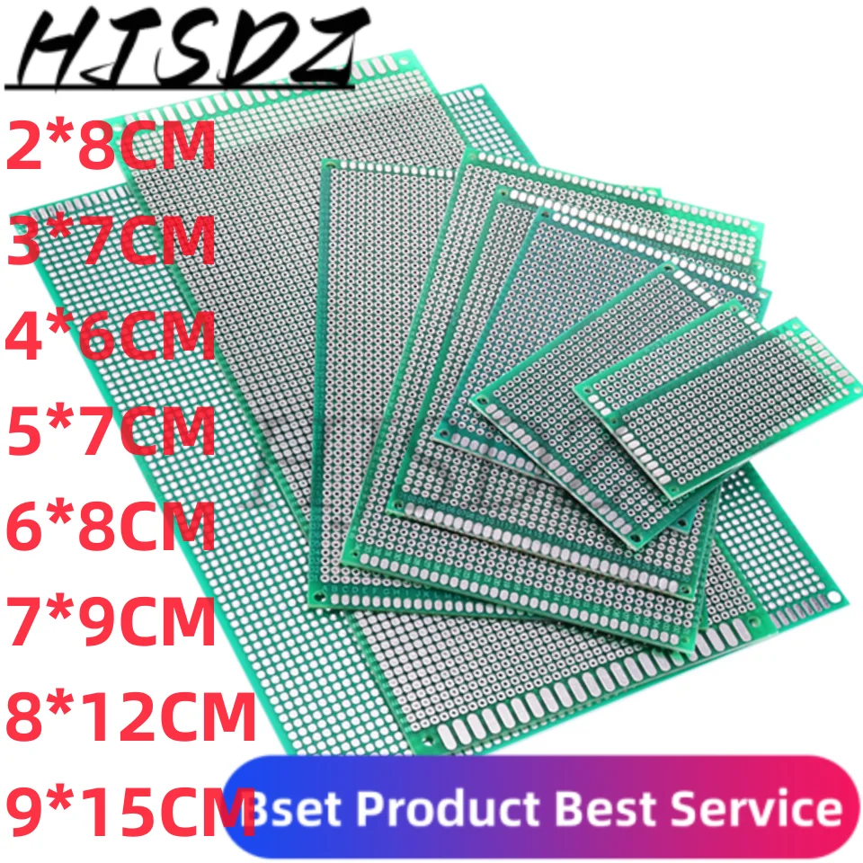 Double Side Prototype Diy Universal Printed Circuit PCB Board Protoboard 9x15 8x12 7x9 6x8 5x7 4x6 3x7 2x8 CM copper clad laminate pcb board