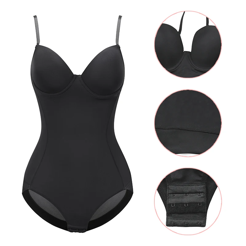 Wechery Body Shapewear Women Shaper Slimming Underwear Sexy Lingerie Smooth Lace Open Crotch Bodysuit Tummy Control Shapers