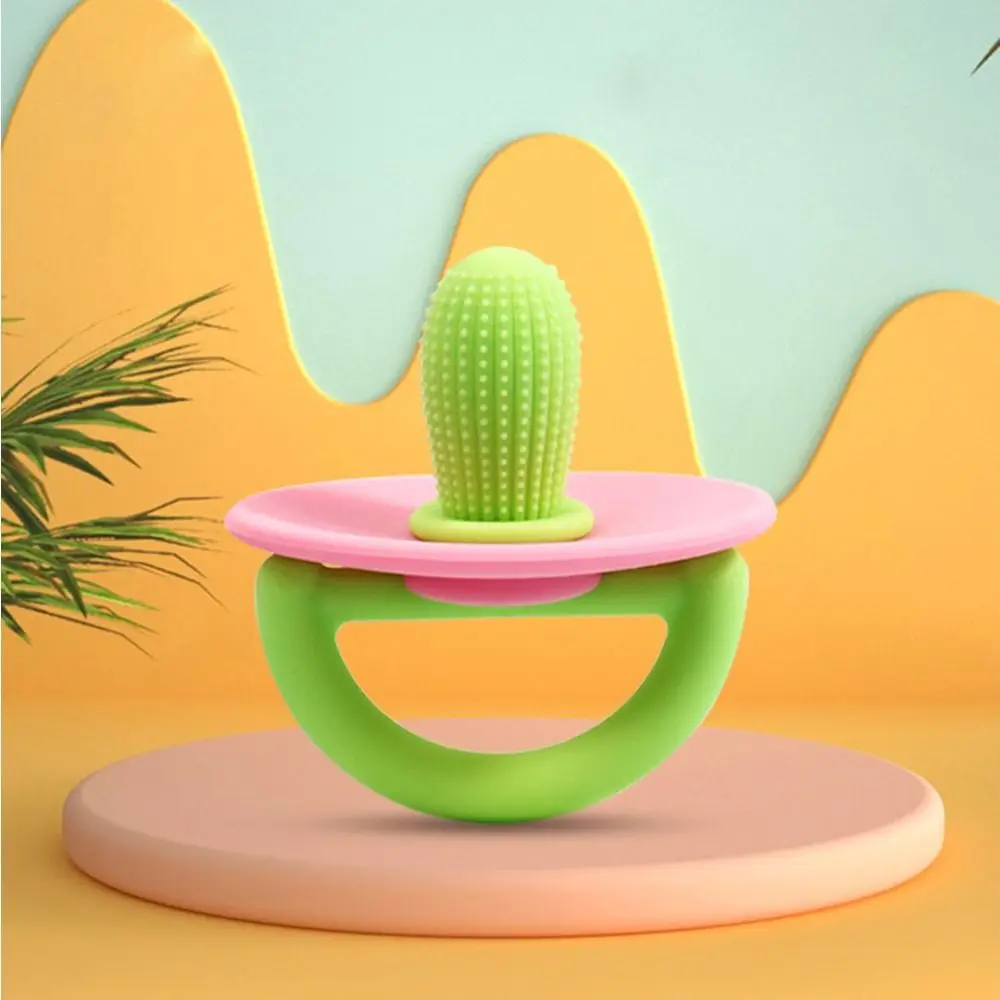 

Мягкий милый силиконовый продукт для ухода в форме кактуса контрастные цвета безопасный аксессуар для ухода за ребенком соска