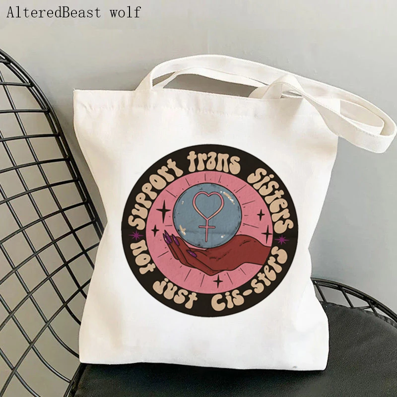 Women Shopper bag magic Witchcraft and Magick Hekate Wheel Tarot witchy Bag Canvas Shopper Bag girl handbag Shoulder Lady Bag
