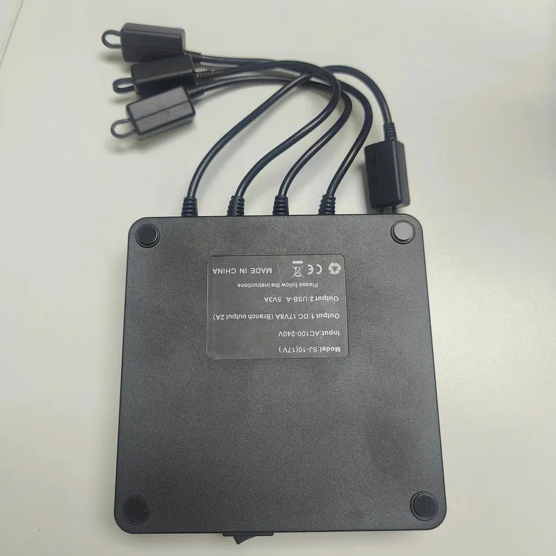DJI AVATA 2 드론용 6 in1 디지털 디스플레이 배터리 충전기, USB 어댑터 포함 고속 스마트 충전 허브