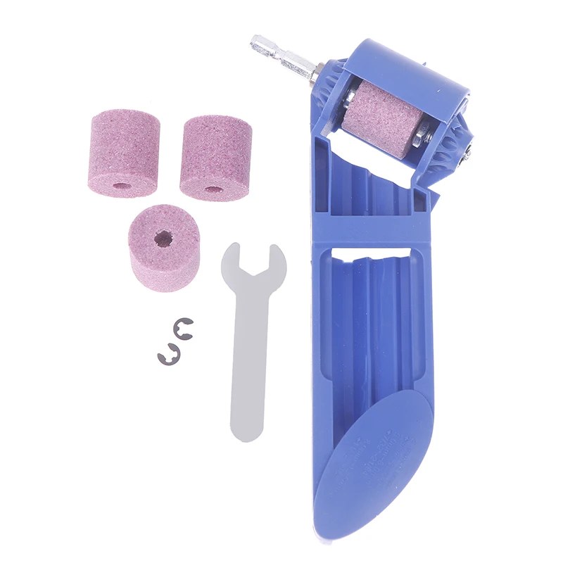 1 takım Taşınabilir Matkap Ucu Kalemtıraş Bileme Aracı Matkap Kalemtıraş Anahtarı Korindon Taşlama Değirmen Taşı Aksesuarları Araç Seti