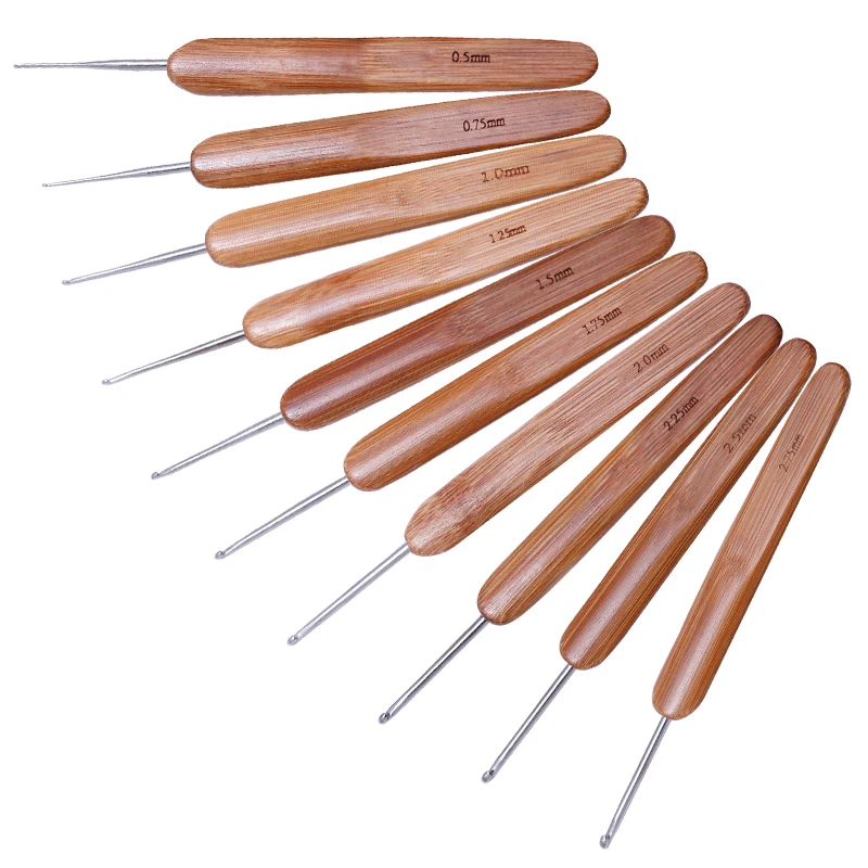 10Pcs/Set Stainless steel Crochet Hook Needles Yarn Knitting Size