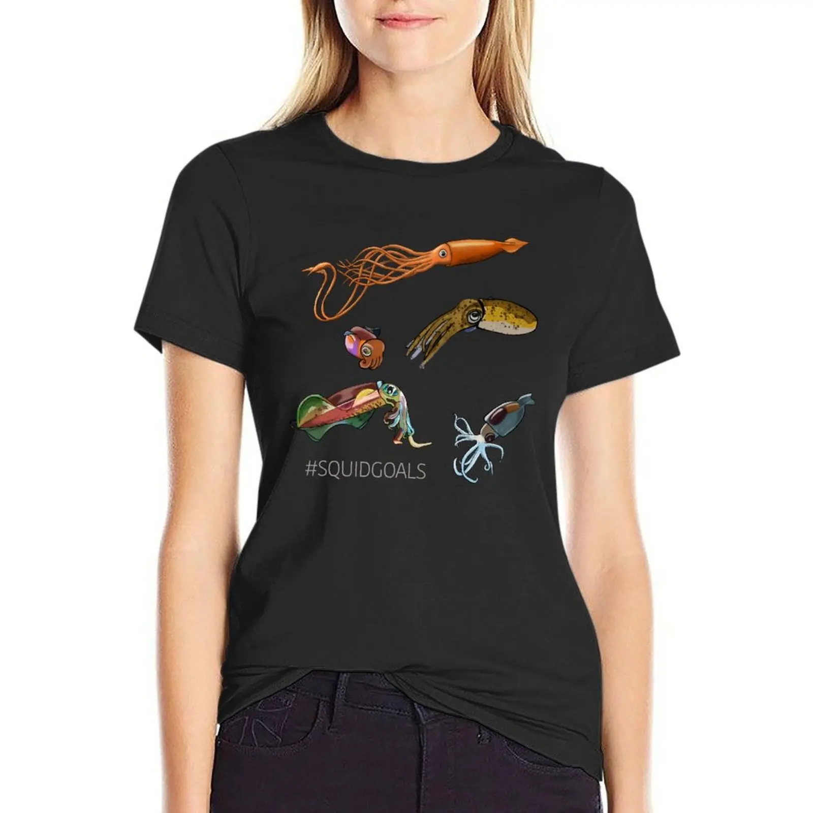 #SQUIDGOALS -- The Whole Squid Squad T-Shirt graphics female Woman clothing