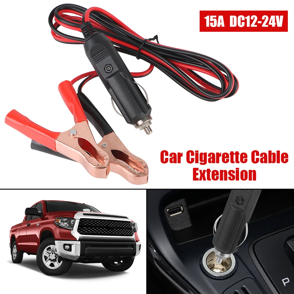 Adattatore Presa Accendisigari Auto Con Fusibili 5A/10A/15A – Kit Completo Per 12V-24V, Cavo 90cm, Mini