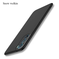 Moto Edge 30: Matte Soft Silicone Back Phone Case for Moto S30 Pro (Black)