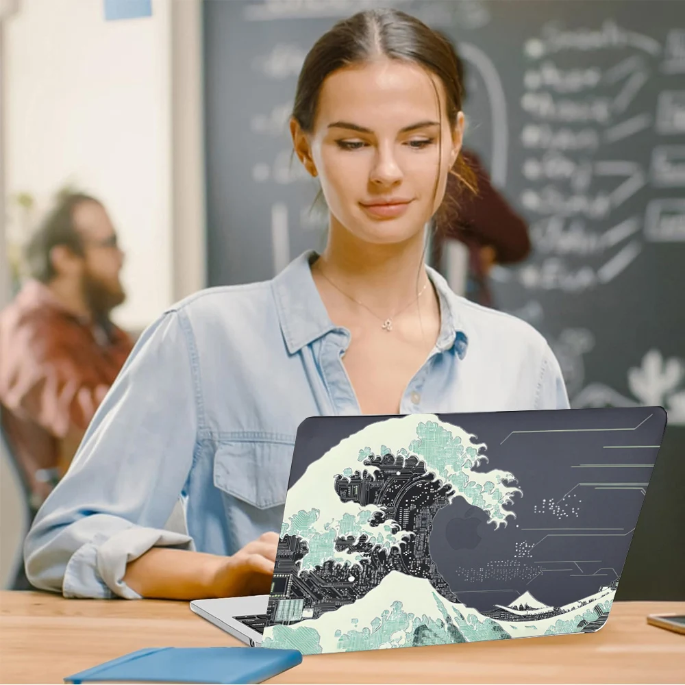 Laptop Case For Macbook Air 13.6 inch M4 M3 M2 2025 2024 2022 A3240 A3113 A2681,Ultra Thin Matte Case+Keyboard Cover+Screensaver