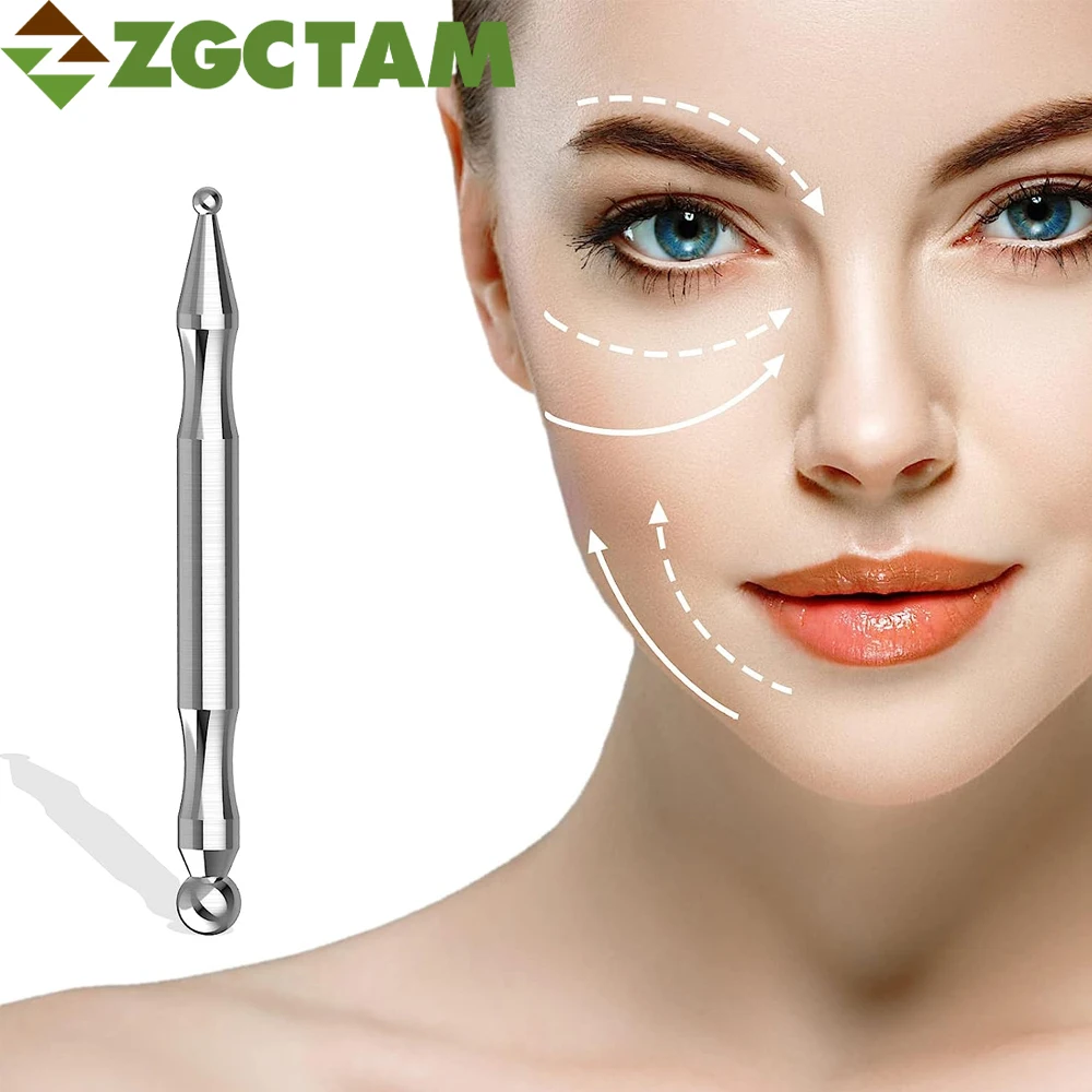 

1Pcs Acupuncture Pen,Stainless Steel Manual Massage Pen for Full Body Meridian Pain Relief, Face Facial Reflexology Massage Tool