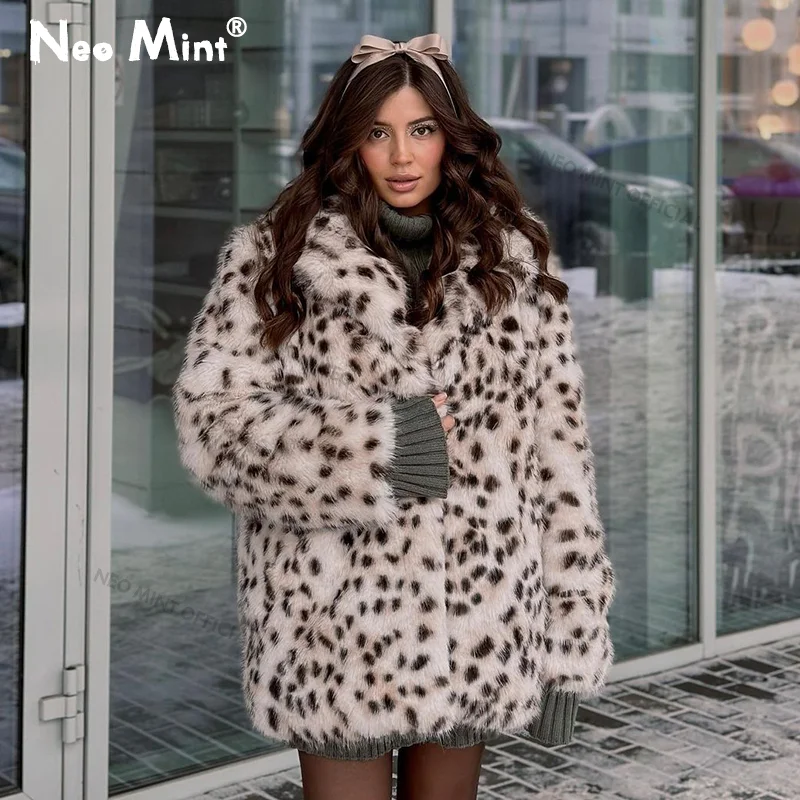 Exclusive Long Brown Leopard Fox Fur Coat Women Winter New Luxury Hot Brand Fashion Girls Faux Fur Jacket Overcoat 1 Exclusive Long Brown Leopard Fox Fur Coat Women Winter New Luxury Hot Brand Fashion Girls Faux Fur Jacket Overcoat