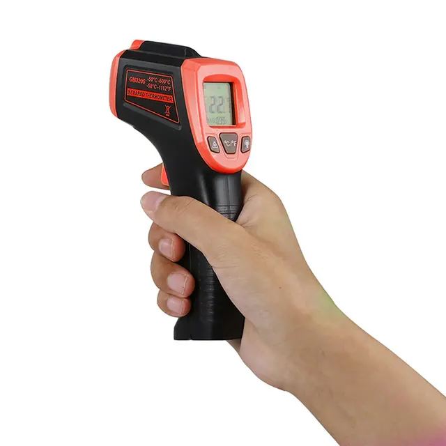 Digitális Gm320 Infravörös Hőmérő Nem Érintkezési Hőmérséklet -Mérő Pyométer Ir Lézerpont Fegyver -50 ~ 380 Fok