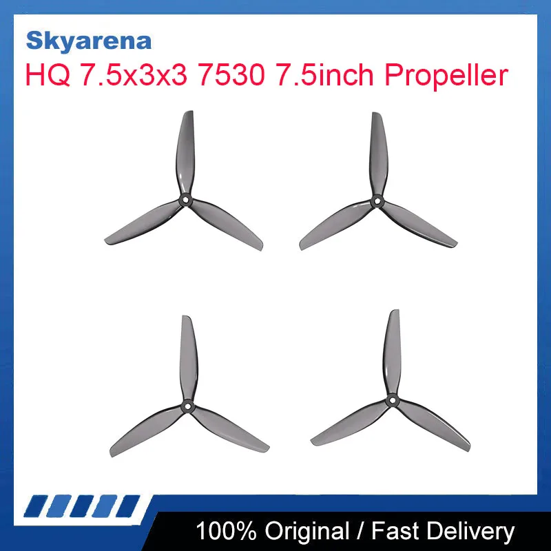 20pcs/10pairs HQ 7.5x3x3 7530 7.5inch CW CCW 3 blade/tri-blade Propeller prop with 5mm Shaft For FPV parts