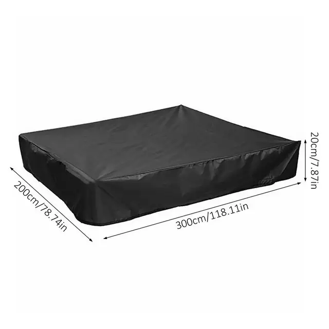 210D Medence Talajtakaró Nagy Kültéri Kerek Levélvédelemmel Ellátott Ruha Por Burkolat 300*200 Cm - Image 6