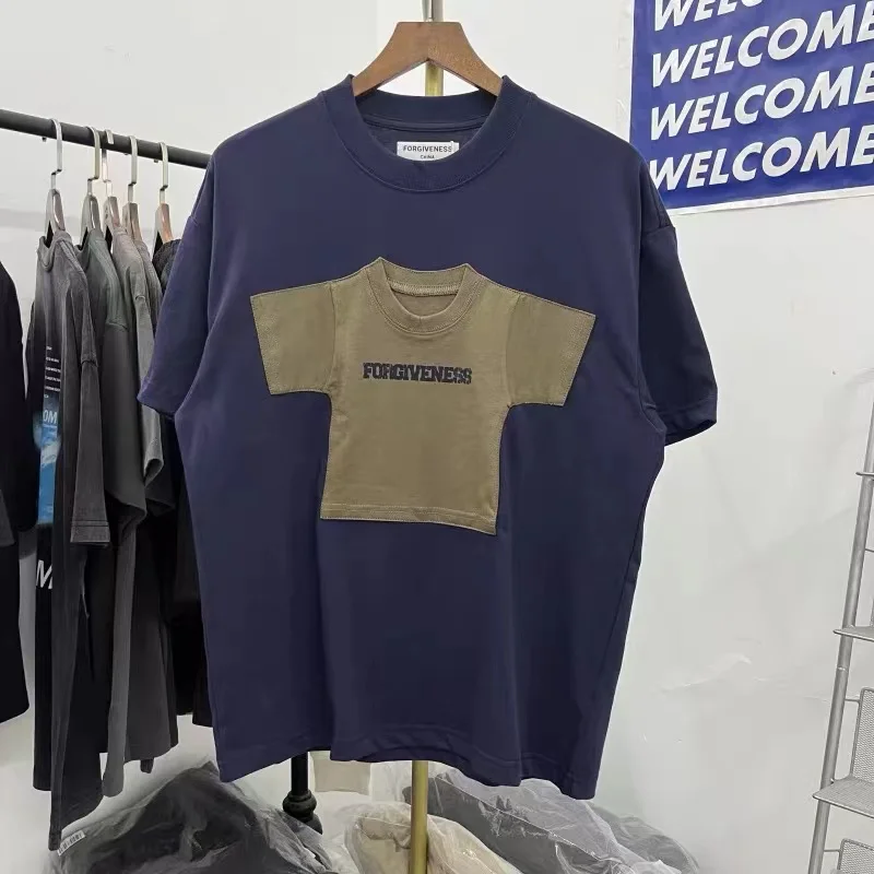 

Oversized 2024 New Vintage Fun T-shirt Men Women Top Quality Letter Print Short Sleeve Tees Cotton T Shirt
