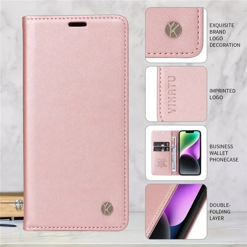 MOJIA Cover per Huawei Honor X7a, PU Custodia Antiurto Resistente