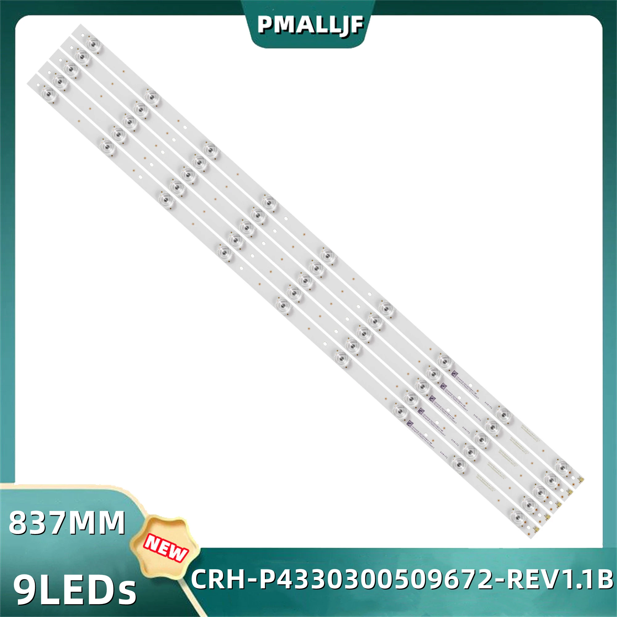 Conjunto Tira Retroiluminação Led para Crh-p4330300509672-rev1.1 bc Lc43cuf8472es Lc-43cug8462ks 43cug8461ks Hwv434126c Hwv435302y Peças