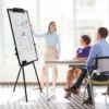 Magnetic Whiteboard Easel Black Flip Tripod Portable Dry Erase Board Height Adjustable for School Office & Home 2