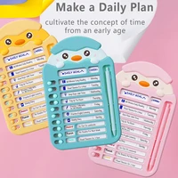1 PC Self-discipline clock card, children's schedule, make a daily plan, time management for kids boys girls 1